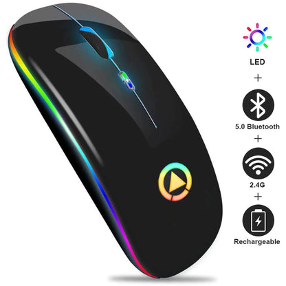 Wireless RGB Rechargeable Mouse