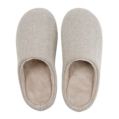 Winter Bear Patterned Warm Slippers for Women