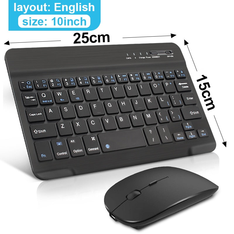 Noiseless Bluetooth Keyboard with Mouse