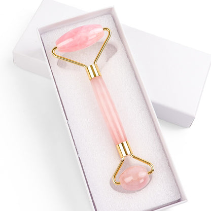 Rose Quartz Jade Face Massage Roller