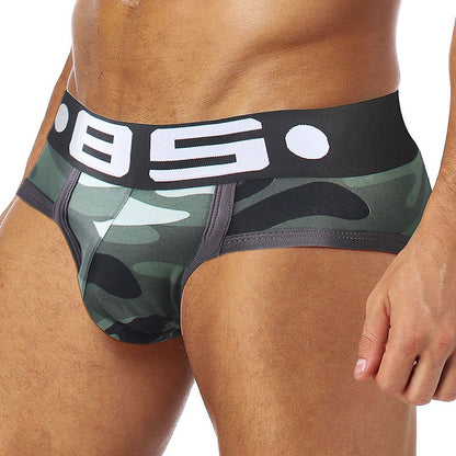 Cotton Sexy Gay Men Underwear Bikini Men Briefs Soft Men's Printed Briefs Underwear
