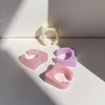 Transparent Marbled Ring
