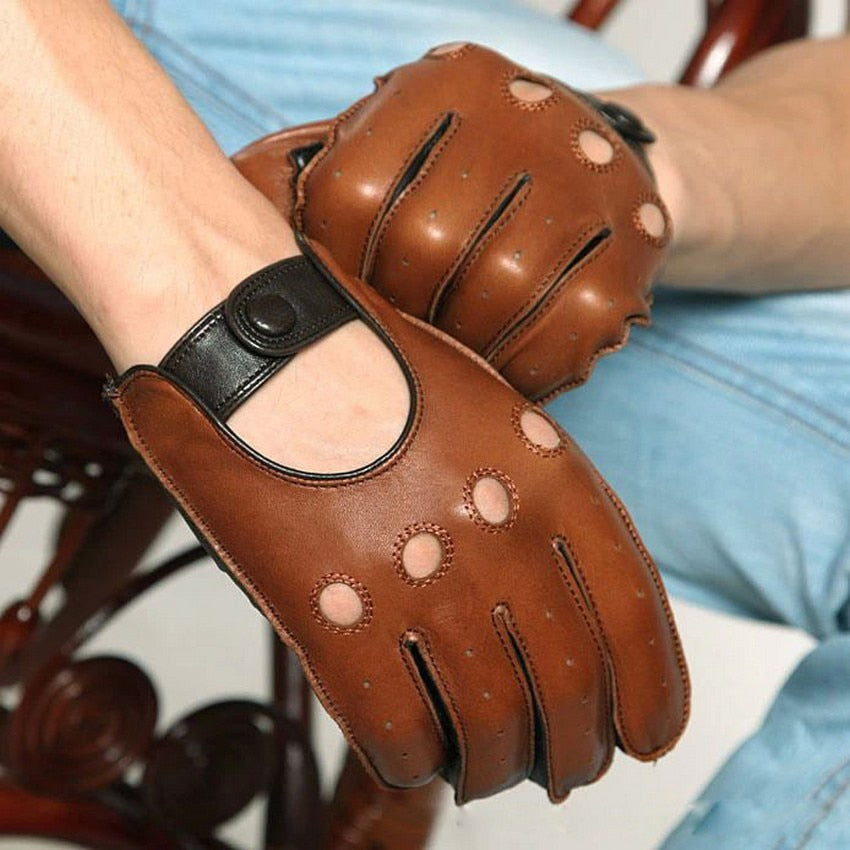 Men's Breathable Leather Gloves