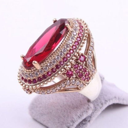 Women's Crystal Patterned Rings