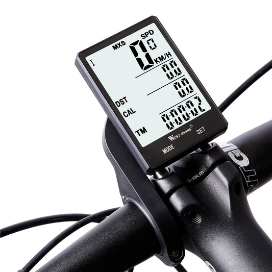 Rainproof 2.8" Screen Wireless or Wired Bicycle Computer